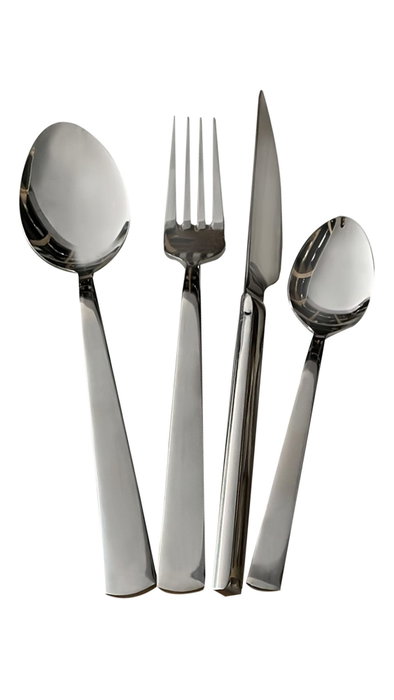 Hermia Cubertería de 24 Piezas Acero Inoxidable Juego de Cubiertos Completo para Mesa y Postre Elegante y Duradero para 6 Personas